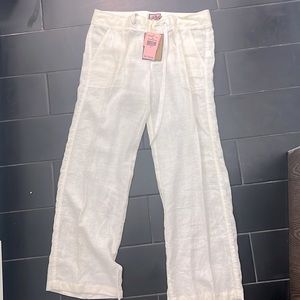 NEW VINTAGE JUICY COUTURE White Linen Pants